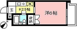 ベル・メランジェ 1Kの間取図画像