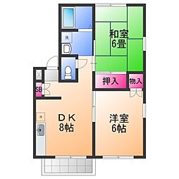 間取図画像 2DK