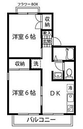 間取図画像 2DK