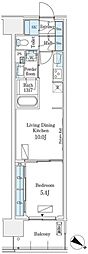 ロイヤルパークス有明 1LDKの間取図画像