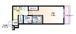フジパレス湊駅南サウス 1Kの間取図画像