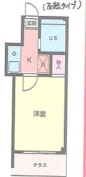 ハートフル鵠沼石上 1Kの間取図画像