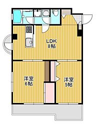 ルグラン 2DKの間取図画像