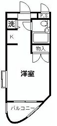 ウィンベルソロ堀切菖蒲園NO1 ワンルームの間取図画像