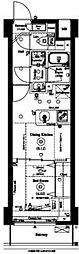 ARKMARK池袋本町 1DKの間取図画像