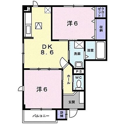 ビレッジケイツ１_間取り_0