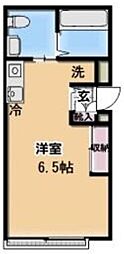 ヴォワリエ ワンルームの間取図画像