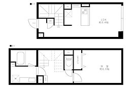 JR京浜東北・根岸線 大井町駅 徒歩7分の賃貸マンション 1階1LDKの間取り