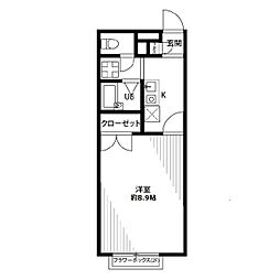 アムールGrand 1Kの間取図画像