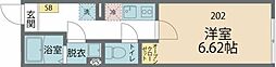 カインドネス玉川学園 1Kの間取図画像