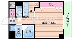 DolceVita1 1Kの間取図画像