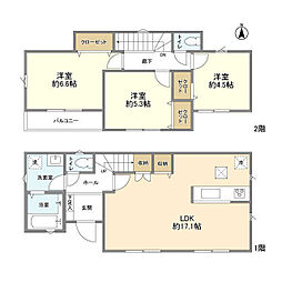 Kolet西八王子08 1階3LDKの間取り
