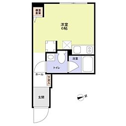 VISTA SHIN‐KOENJI.S ワンルームの間取図画像