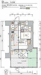 町田市原町田4丁目マンション 1LDKの間取図画像
