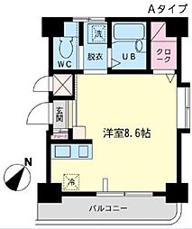 バリ・ベアー日吉不動産ビル ワンルームの間取図画像