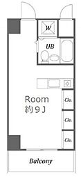 ウィンベルソロ大森2 ワンルームの間取図画像