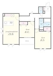 Stadt Nerima-kasugacho 3階2LDKの間取り