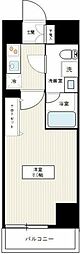 マーロ千住クレストタップ 1Kの間取図画像