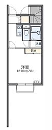 レオネクストメゾングリシーヌ 1Kの間取図画像