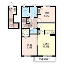 リラフォート　Ａ 00202 ｜ 千葉県千葉市緑区おゆみ野有吉33-1（賃貸アパート2LDK・2階・64.71㎡） その2