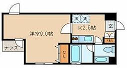 METROS.J.K. 1Kの間取図画像