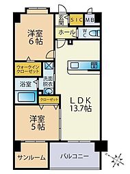 間取図画像 2SLDK