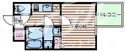 エスリード本町レジデンス 1Kの間取図画像