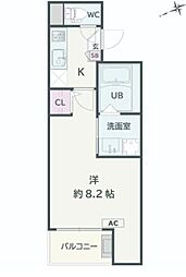 Jack KamimizoI 1Kの間取図画像