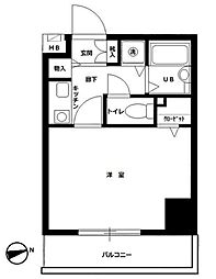 プレール綱島 1Kの間取図画像