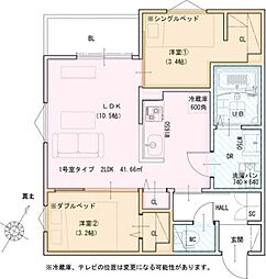 JR東海道・山陽本線 塚本駅 徒歩13分の賃貸アパート 2階2LDKの間取り