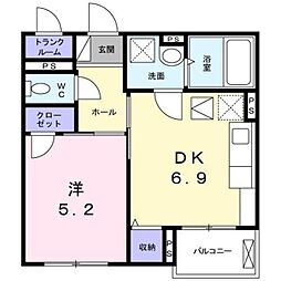 間取図画像 1DK
