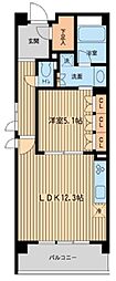 HF若林公園レジデンス 1LDKの間取図画像