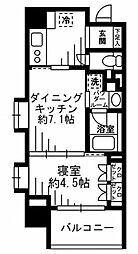 レジディア池尻大橋 2Kの間取図画像