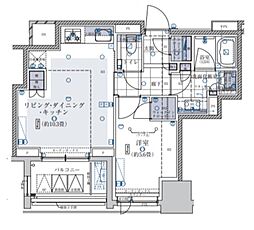 クラッシィハウス大手町 1LDKの間取図画像