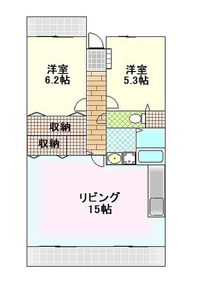 静岡県伊豆の国市寺家(賃貸マンション2LDK・3階・62.81㎡)の写真 その2