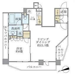 ステージグランデ本郷 1LDKの間取図画像