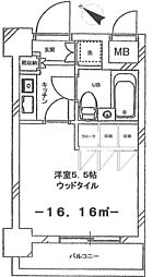 NICアーバンスピリッツ横浜反町 1Kの間取図画像
