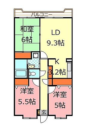 コンフォート向原_間取り_0