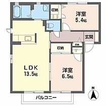 シャーメゾンボヌール A0101 ｜ 山口県宇部市大字中宇部1773-6（賃貸アパート2LDK・1階・58.10㎡） その2