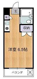 ロイヤルカイザー ワンルームの間取図画像