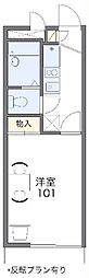 レオパレスコスモ 1Kの間取図画像