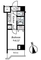 ドルチェ秋葉原・North 1Kの間取図画像