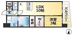 セレニテ神戸ミラクシュッド 1LDKの間取図画像