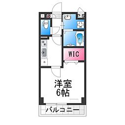 アンプルールフェール堺東 1Kの間取図画像
