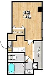 グランステージ東池袋 1Kの間取図画像