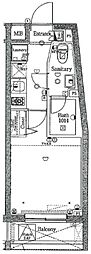 ヴォーガコルテ大森北 1Kの間取図画像