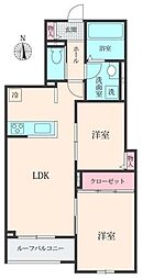 Belle Lead 大倉山 2LDKの間取図画像