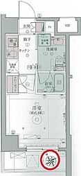 リヴシティ横濱七島町 1Kの間取図画像