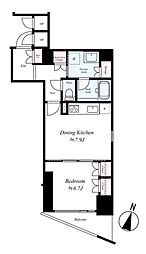 Risingplace秋葉原 1DKの間取図画像