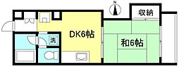 ファミーユ船橋 1DKの間取図画像